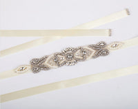 B118A 'Deco Daisy' Bridal Belt Sash Bridesmaids