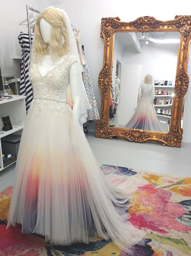 Sunset Ombre Dip Dyed Wedding Dresses Renegade Bridal & Dye Lab Sunset Ombre Dip Dyed Wedding Dresses Renegade Bridal & Dye Lab