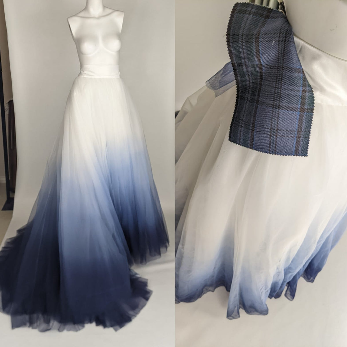 Blue Dyed Wedding Dresses Renegade Bridal & Dye Lab Blue Dyed Wedding Dresses Renegade Bridal & Dye Lab