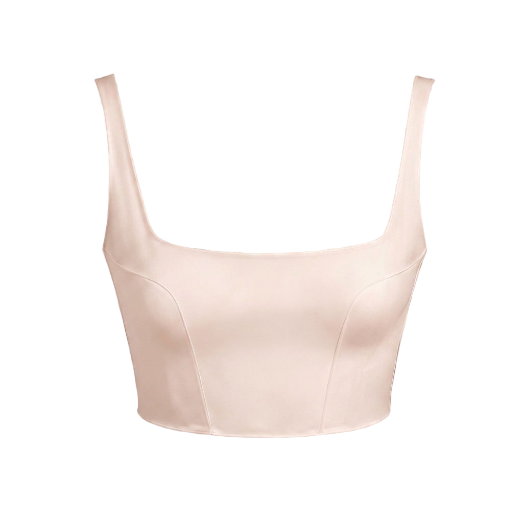 Square-Neck Crepe Bridal Bodice | February for Paper Dolls Custom Wedding Dresses