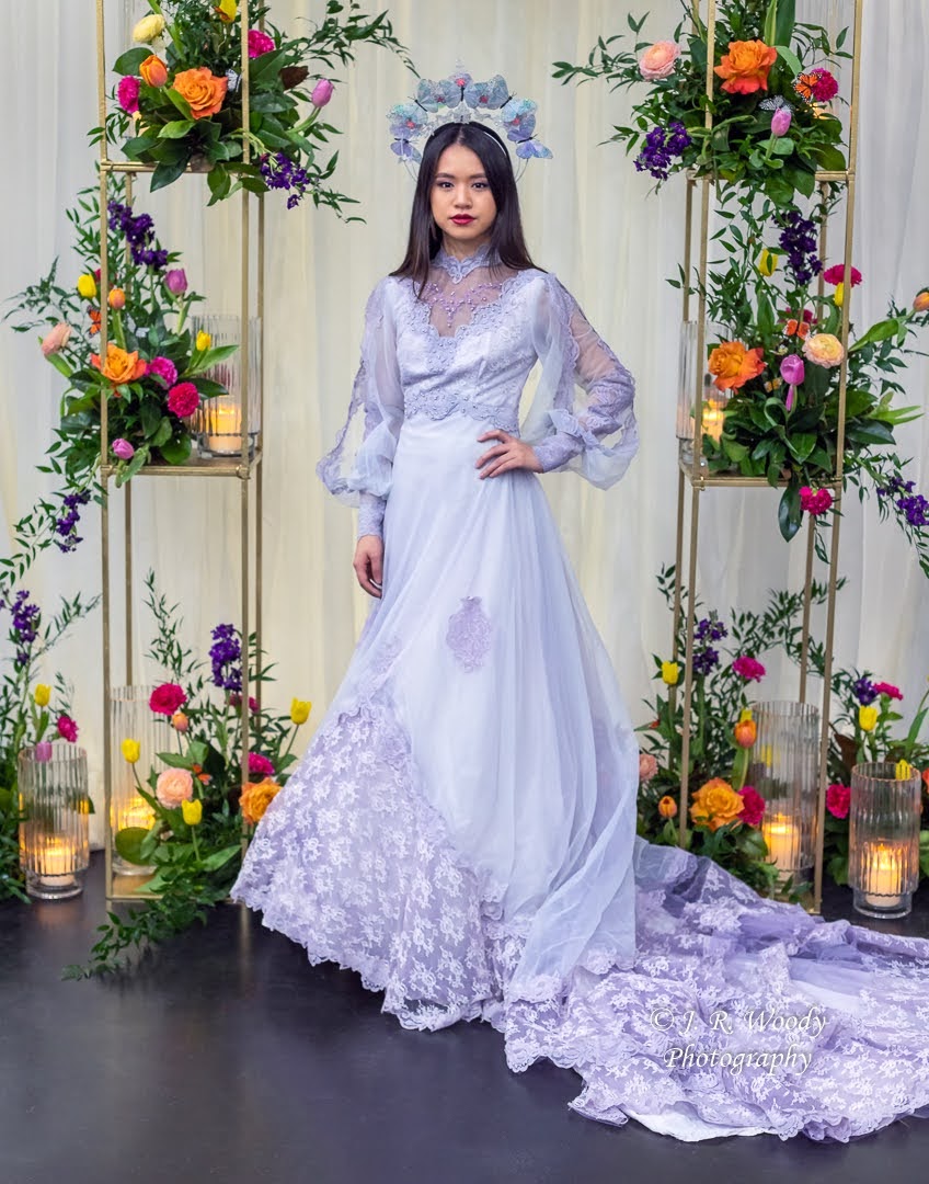 blue purple wedding dress Blue And Purple Quince Dress Colored Wedding Dress