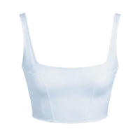 Square-Neck Crepe Bridal Bodice | February for Paper Dolls Custom Wedding Dresses