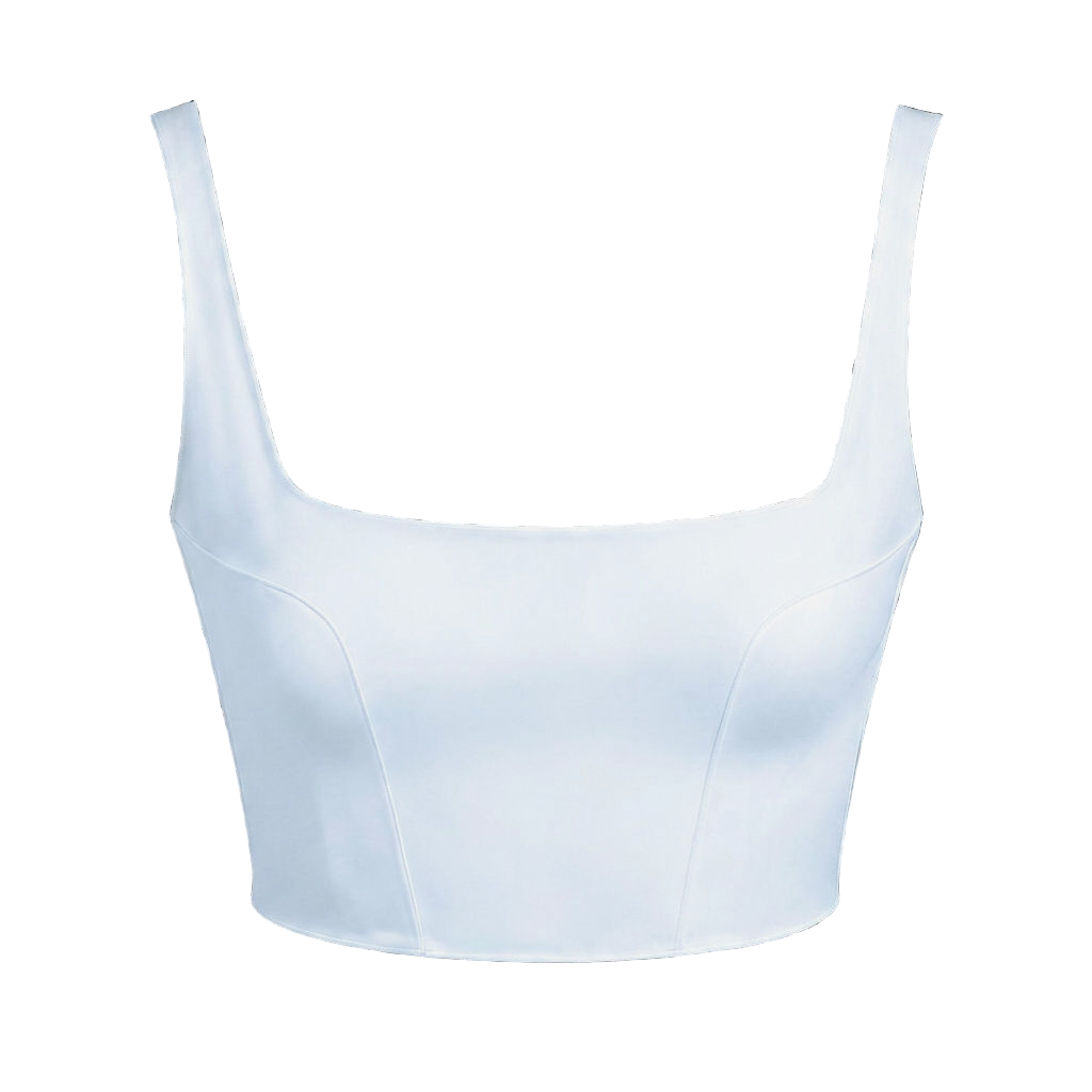 Square-Neck Crepe Bridal Bodice | February for Paper Dolls Custom Wedding Dresses