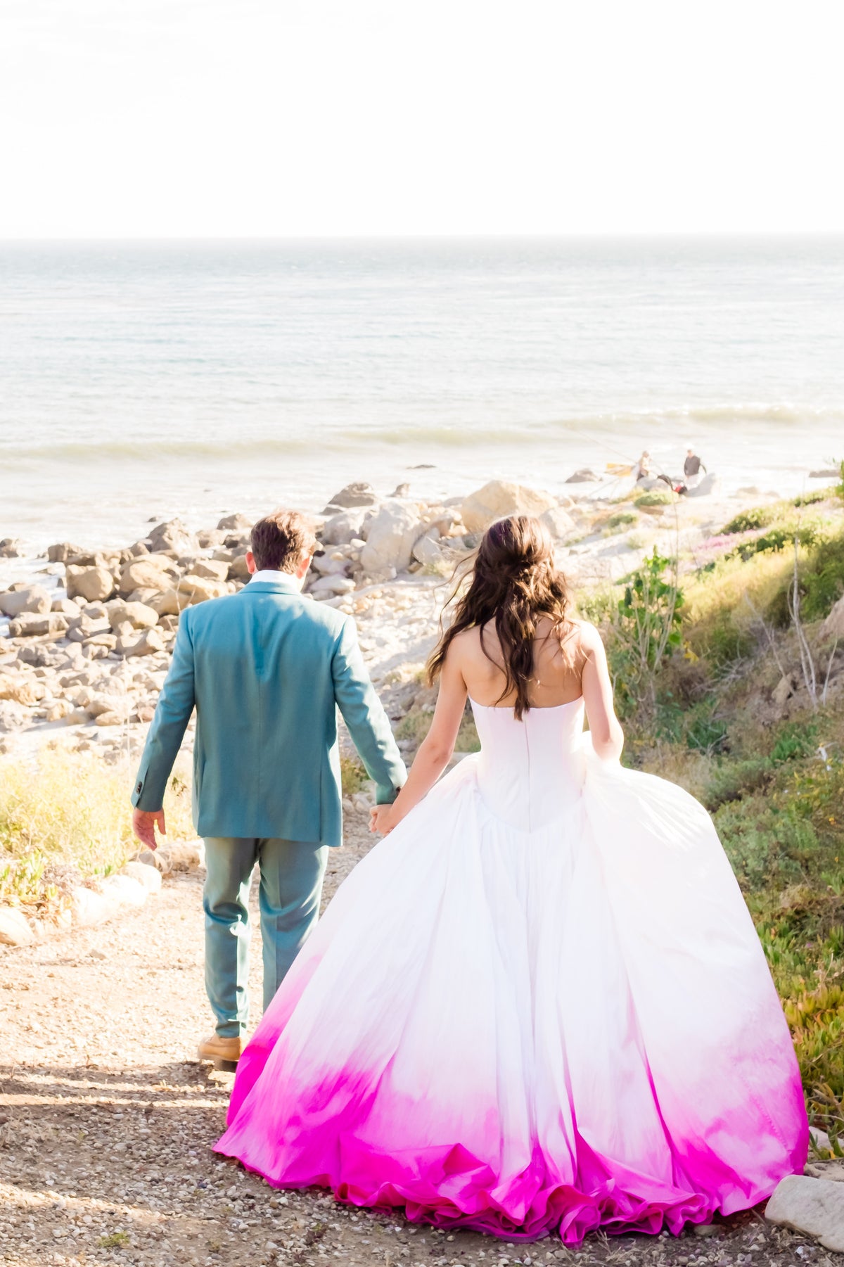 Pink Dyed Wedding Dresses Renegade Bridal & Dye Lab Pink Dyed Wedding Dresses Renegade Bridal & Dye Lab