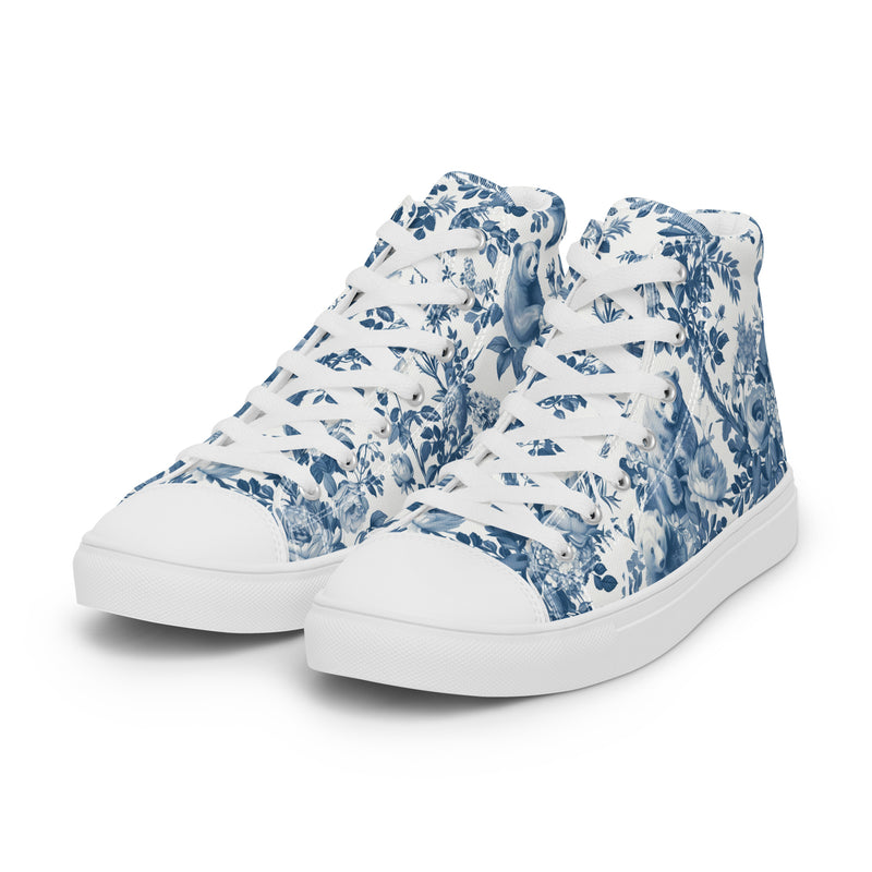 Given the Choice, Bear.  Women’s high top canvas shoes