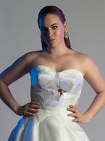 Paeonia: Floral and Lace Corset Top [ws]