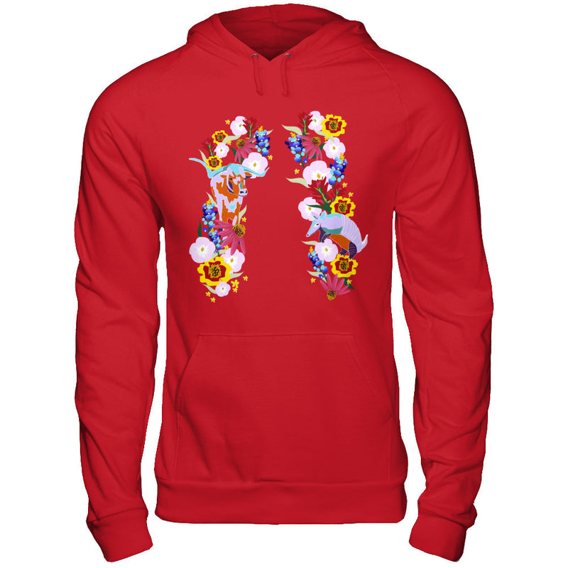 Longhorn Armadillo Wildflowers Hoodie (as seen on Abilene gown)