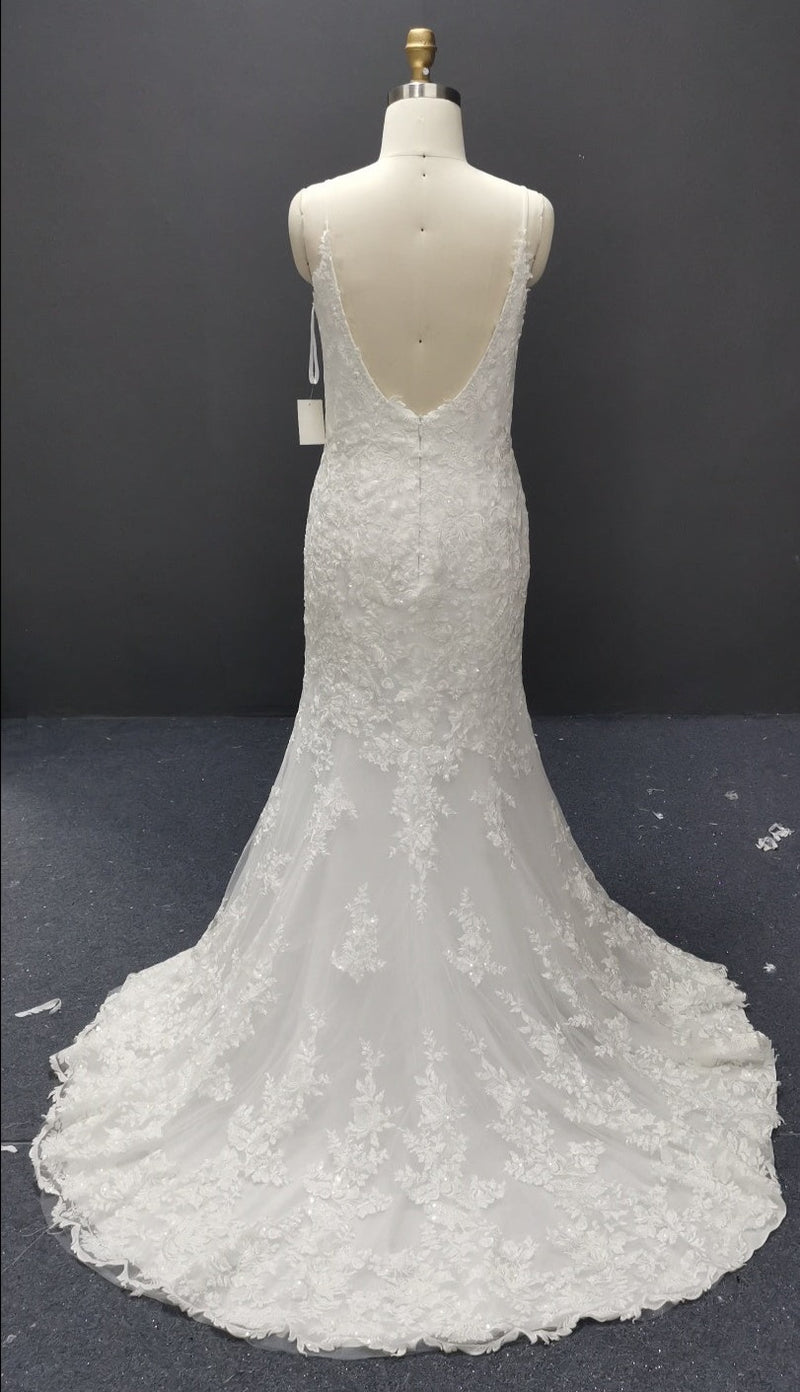 Dakota TC2307: Dyeable lace mermaid wedding dress