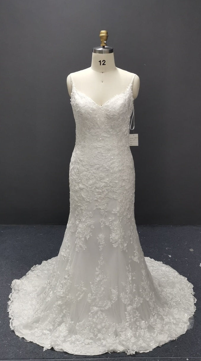 Dakota TC2307: Dyeable lace mermaid wedding dress