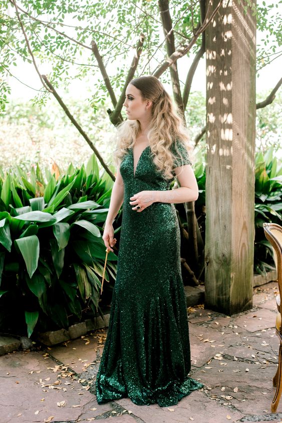 91803 Daphne: Sequin bridesmaid A-line bridesmaid bridal evening prom – Renegade Bridal & Dye Lab