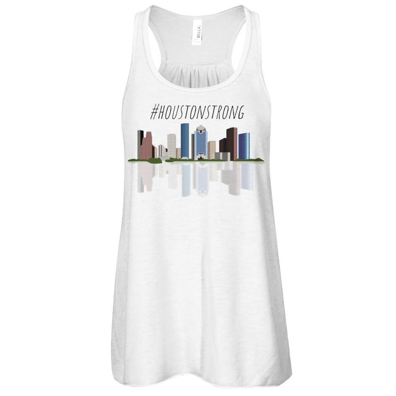 #houstonstrong Skyline reflection racerback tank