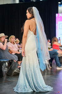 Clovis TC2309: Dyeable lace stretch mermaid wedding dress