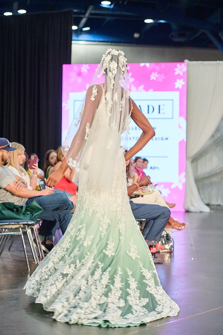 ombre green wedding dress 200 Ombr Wedding Dress Ideas