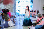 SAMPLE Shenandoah Silk Organza Teal Ombre sz8