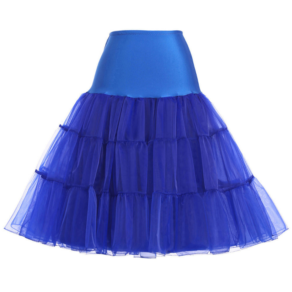 Royal blue tiered tulle skirt for custom bridal or dye lab designs