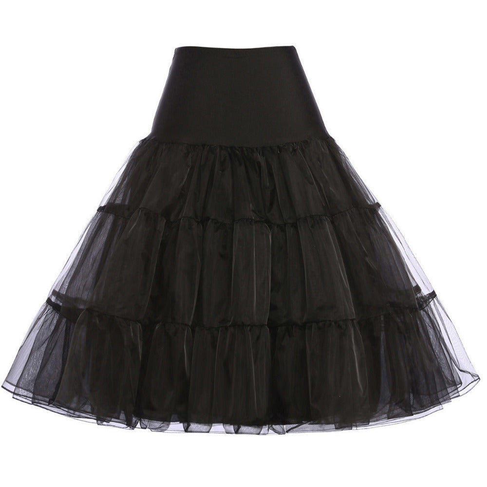 Black tiered tulle petticoat for wedding dress volume, custom bridal undergarment