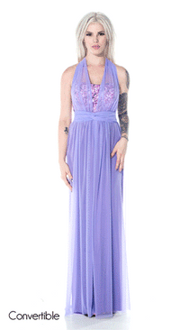 91502 Lilah Infinity Convertible Wrap Twist Bridesmaid Dress: Full or Knee Length