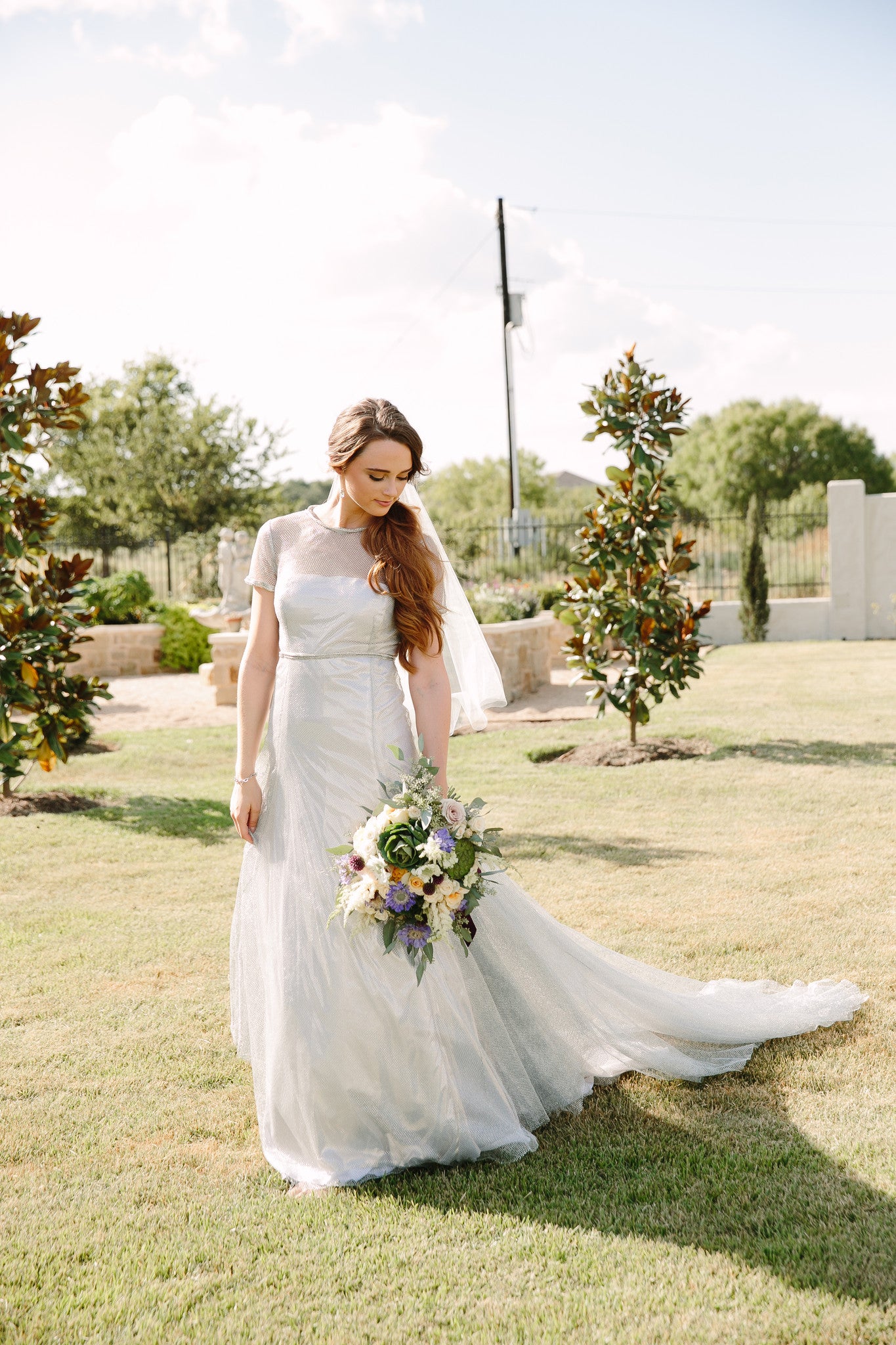 11705 Taylor Metallic Short Sleeve Bridal Gala Gown – Renegade Bridal & Dye  Lab