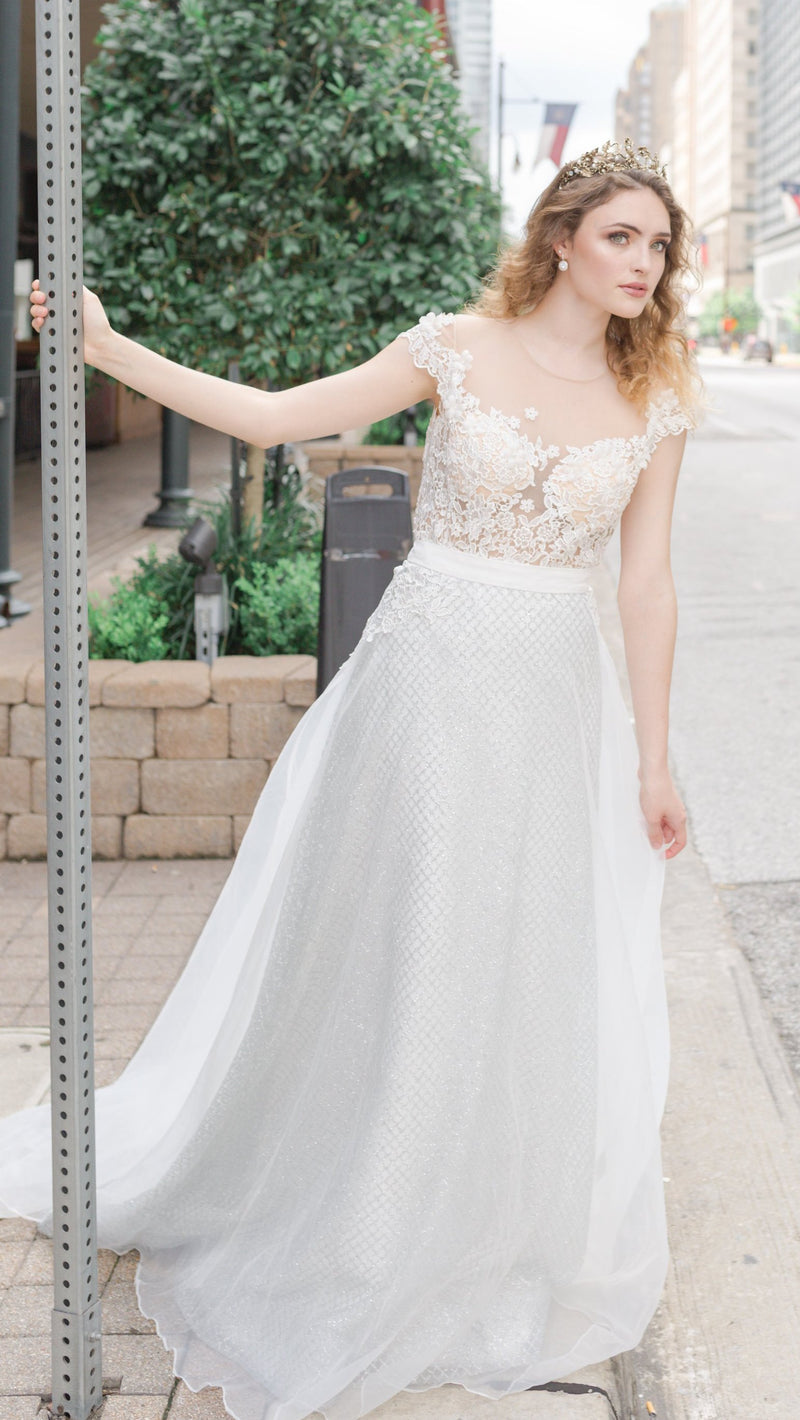 RENTAL Zella Mae: size 14 Glitter A-line Skirt