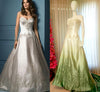 SAMPLE Emerald Green Dyed Wedding Dress sz12