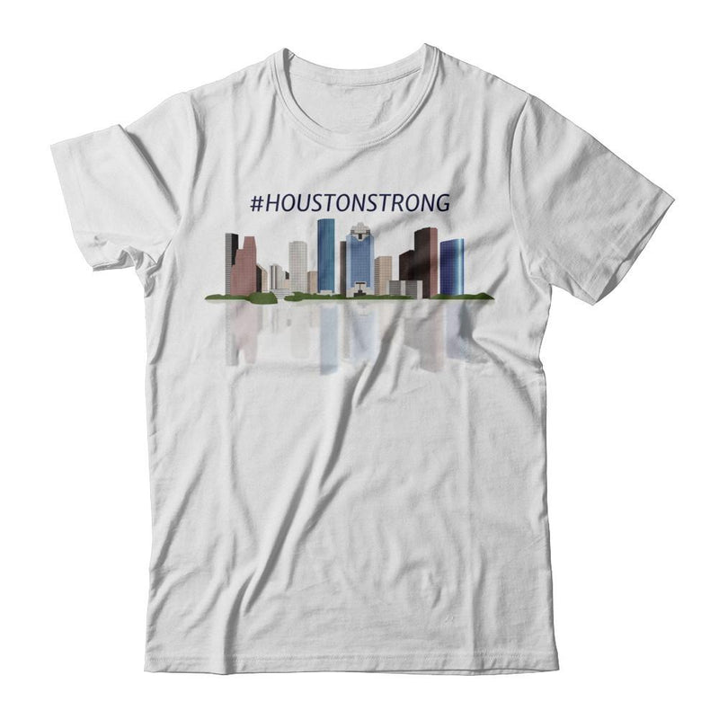 #HoustonStrong tee Skyline reflection