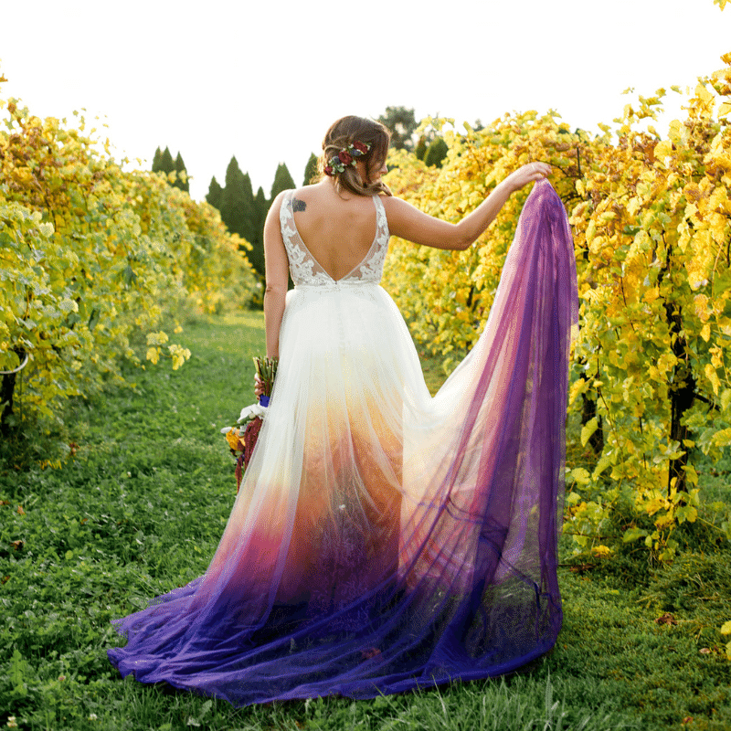 Ombr Dip Dye Service Renegade Bridal Dye Lab