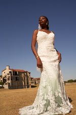 Dakota TC2307: Dyeable lace mermaid wedding dress