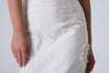SAMPLE SILK Mikado fit and flare size 10: Diamondwhite