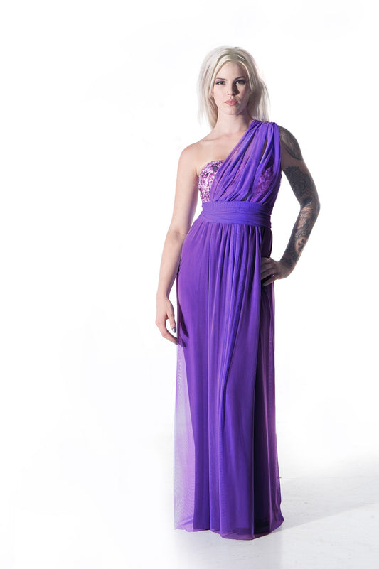 91502 Lilah Infinity Convertible Wrap Twist Bridesmaid Dress: Full or Knee Length