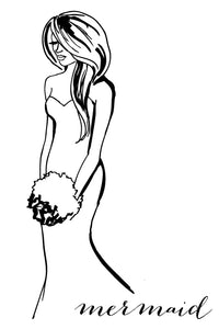 Card | Silhouette: Mermaid