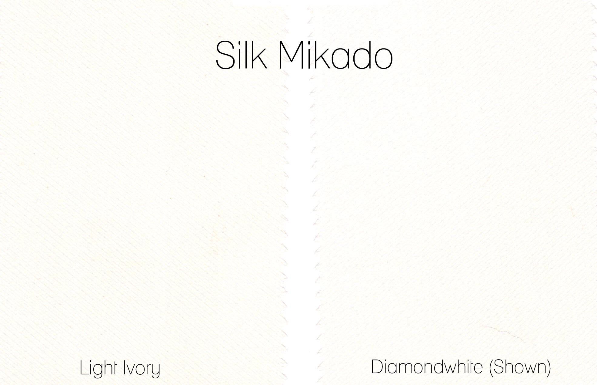 SAMPLE SILK Mikado fit and flare size 10: Diamondwhite