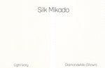 SAMPLE SILK Mikado fit and flare size 10: Diamondwhite
