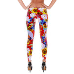 Abilene Leggings - Red (Longhorn Armadillo Wildflower)