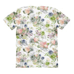 Allover print tee: Romans 12 watercolor floral