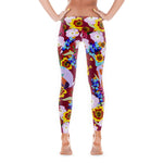 Abilene Leggings - Maroon (Longhorn Armadillo Wildflower)