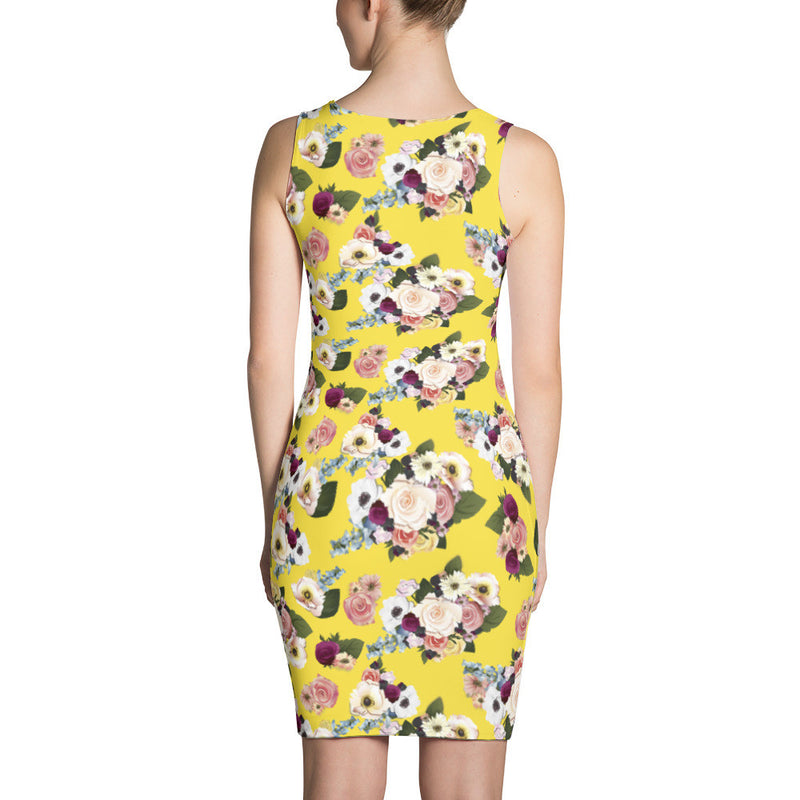 Print Minidress: Neobohemian Rhapsody, Canary