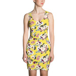 Print Minidress: Neobohemian Rhapsody, Canary