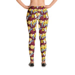 Maroon Texas Floral Leggings: Harvey relief