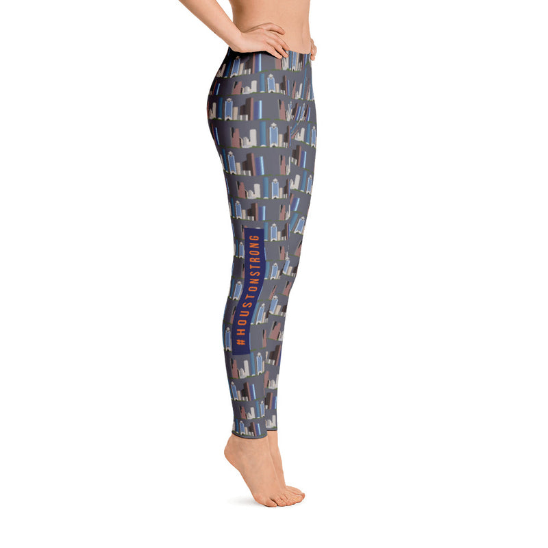 Houston Strong Skyline Women's leggings: Charcoal