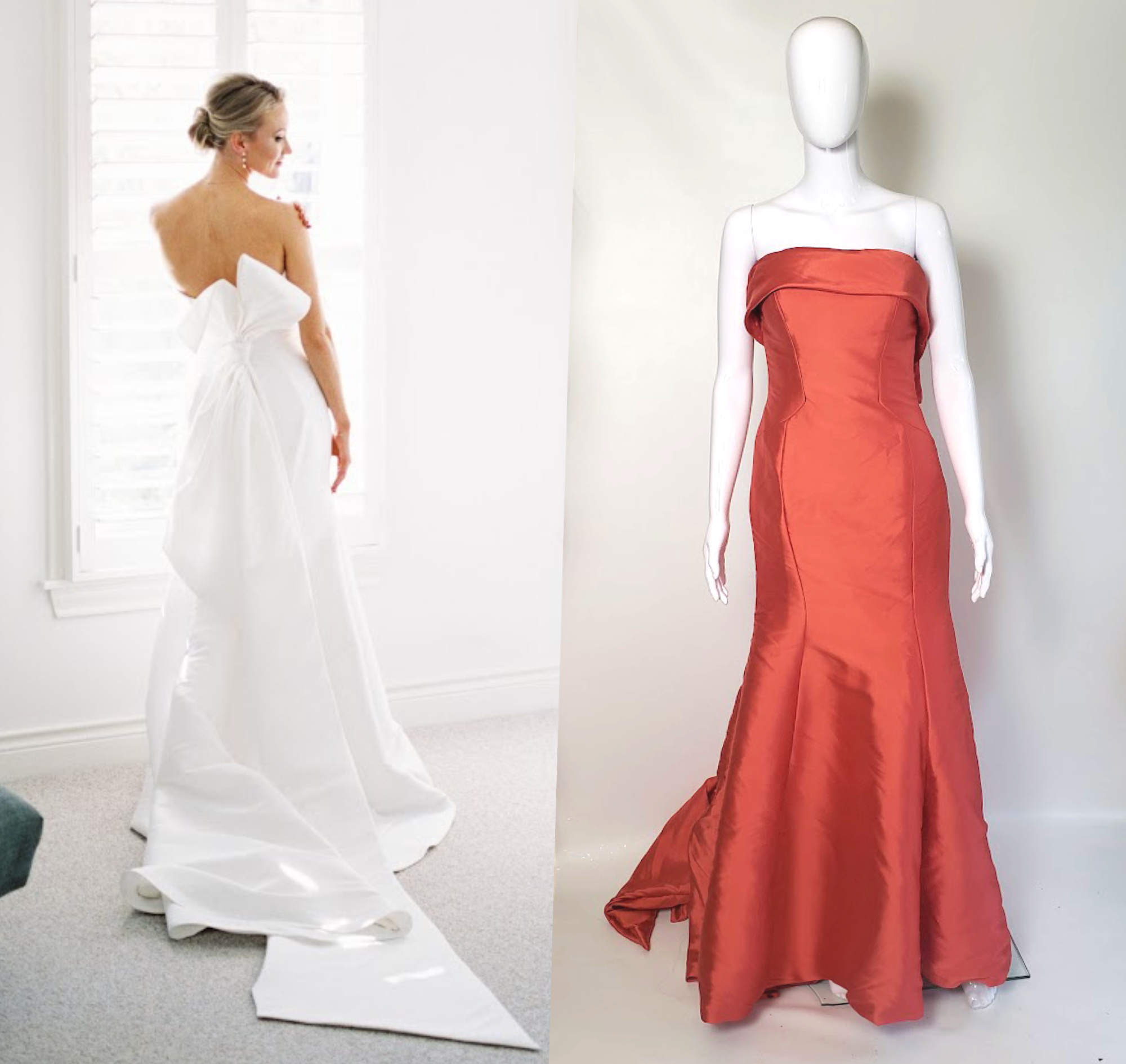 Wedding dress shop dyeing service