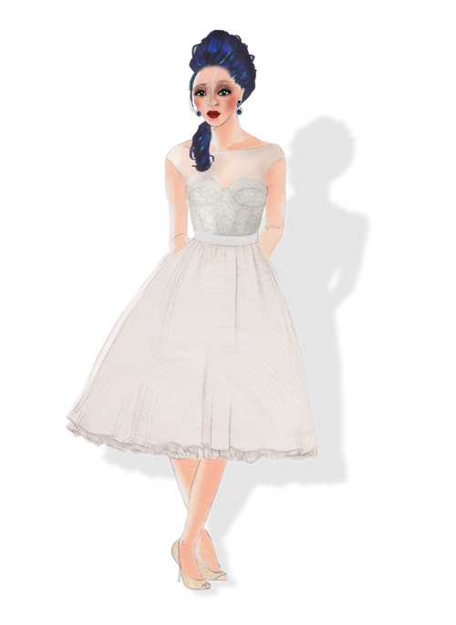 Fashion Illustration: Hand-rendered