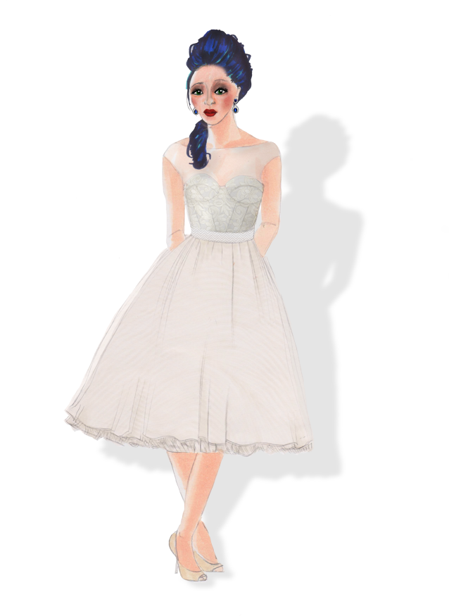 Fashion Illustration: Hand-rendered