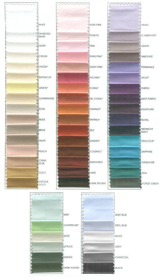 Custom wedding dress fabric color swatches for bridal dyeing and design